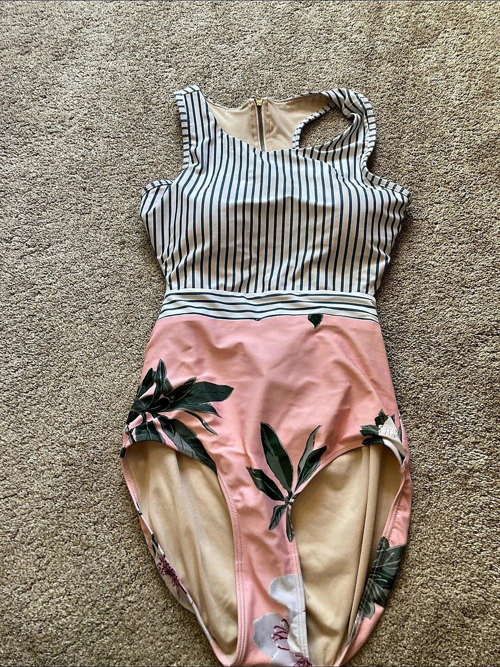 Albion Floral One-Piece Swimsuit Size Medium